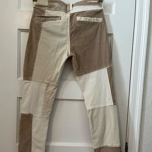 Anthropologie Pilcro corduroy patch jeans.